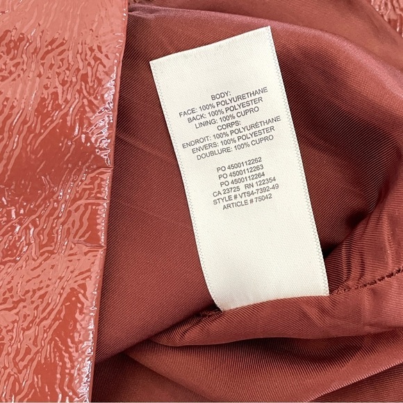 Aritzia Wilfred Tempest Patio Cinnamon Brown Vegan Leather Mini Skirt - Picture 7 of 8